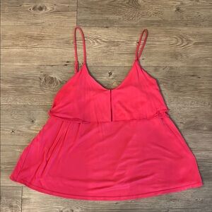 Anthropologie Pink Sleeveless Top with Spaghetti Straps